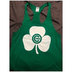 Cubs shamrock tank top